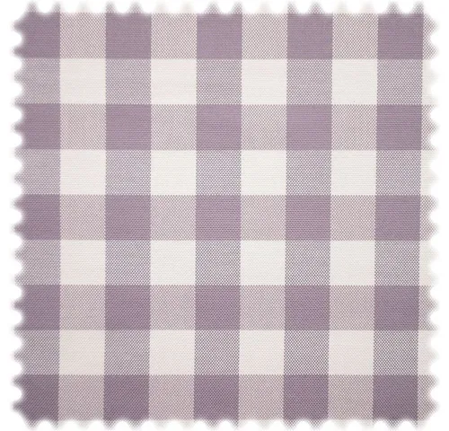 Heiro Stoff AKTION Trevira CS Karo Möbelstoff Sporty Check Weiß / Lila, Polsterstoff Meterware - Breite:140 cm