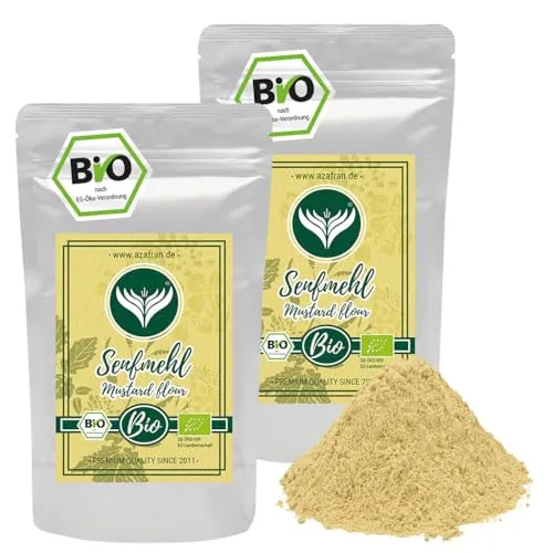 Azafran BIO Senf gemahlen Senfmehl/Senfpulver 500g von Azafran