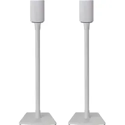 Sanus Lautsprecherständer für Sonos Era 100 - Feste Höhe - Lautsprecherständer für Sonos Era 100, optimale Hörhöhe von 87,40 cm mit integriertem Kabelmanagement für einen eleganten Look. Inklusive Zubehör für einfache Montage und Anpassung an jeden Boden.