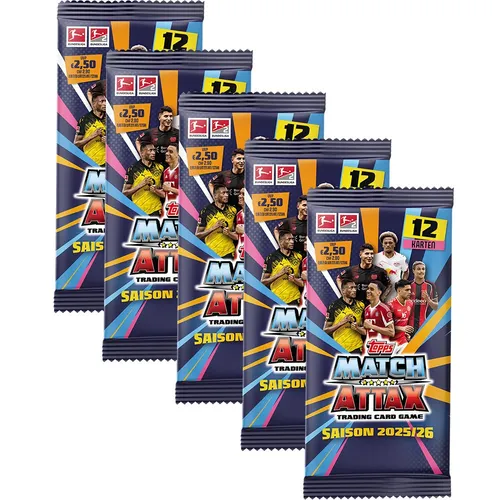 Match Attax Bundesliga 2025/26 - 5 Booster