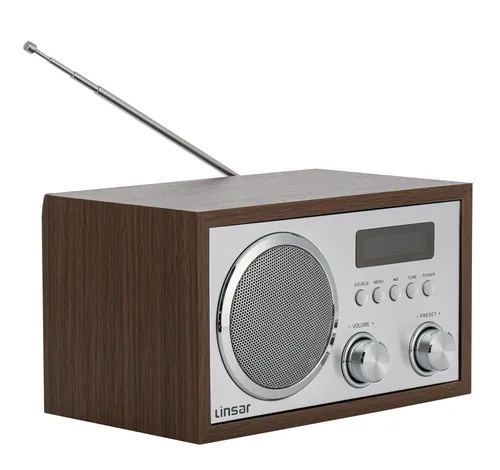 Linsar Küchen-Radio mit Bluetooth und DAB+ in braun von Linsar