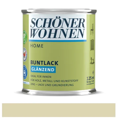 Schöner Wohnen Home Buntlack Hellelfenbein (RAL 1015) glänzend 125 ml