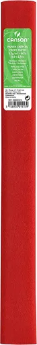 CANSON Krepppapier Rolle 32 g/qm Farbe: feldmohnrot (6) 0,5 x 2,5 m