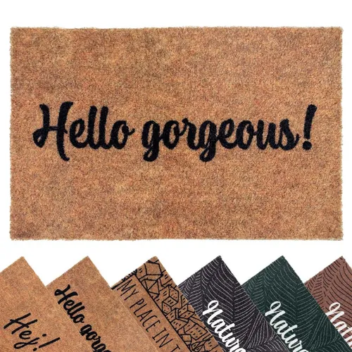Schmutzfangmatte COUNTRY Hello 40x60cm Natur Fußmatte Schmutzmatte Türmatte Matt