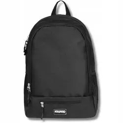 KRUMAD Rucksack Schwarz Damen Herren, Schulrucksack Teenager Mädchen Jungen, Handgepäck Rucksack Flugzeug, Wasserdichter Rucksack 28x15x44 cm