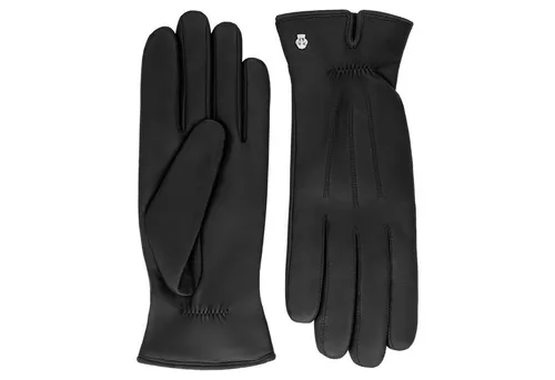 Roeckl Damen Handschuh Klassiker - Gerafft 13011-220, Gr. 8.5, Schwarz (000) - Handschuhe & Fäustlinge für Damen, aus feinstem Haarschaf-Nappaleder, elegant und bequem mit 100% Wolle Futter und Elastikbündchen für perfekten Sitz.