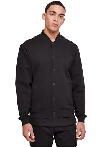 Urban Classics Herren Jacke Ultra Heavy Solid College Jacket 5XL - Schwarz - Funktionsjacke mit seitlichen Taschen, gerippten Bündchen und lässigem Schnitt für optimalen Tragekomfort und Stil.