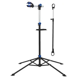 ECD Germany Fahrradhalter Reparaturständer 360° drehbar - Höhenverstellbarer Fahrrad-Montageständer für E-Bikes und MTB, max. 50kg Tragkraft, ideal für einfache Reparaturen und Wartung.