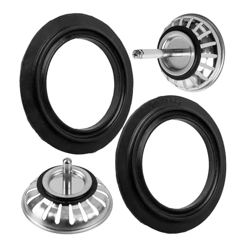 Ersatz Siebkorb Dichtung, 2 Stück, kompatibel mit BLANCO 116116, für 3,5