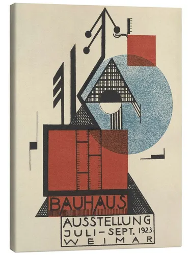 Posterlounge Wandbild Bauhaus Ausstellung 1923, Karte IX, Exhibition Posters, erhältlich als Poster, Leinwandbild, Wandsticker oder Acrylglasbild