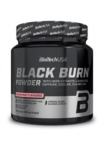 BioTech USA Black Burn, 210 g Dose, Wassermelone - Fettreduktionsprodukt mit erfrischendem Wassermelonengeschmack, unterstützt die Gewichtsreduktion und steigert die Energie während des Trainings.