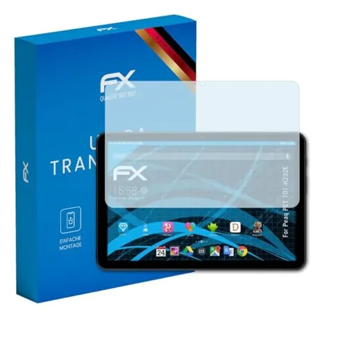 atFoliX Schutzfolie kompatibel mit Peaq PET 101-H232E Folie, ultraklare FX Displayschutzfolie (2X)