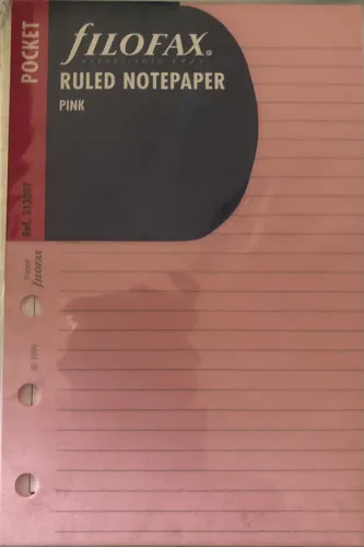 FILOFAX Organizer Nachfüllung Pocket Blätter Rosa Gestreift