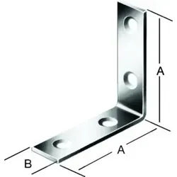 VORMANN Stuhlwinkel 80x80x18mm Edelstahl, rostfrei