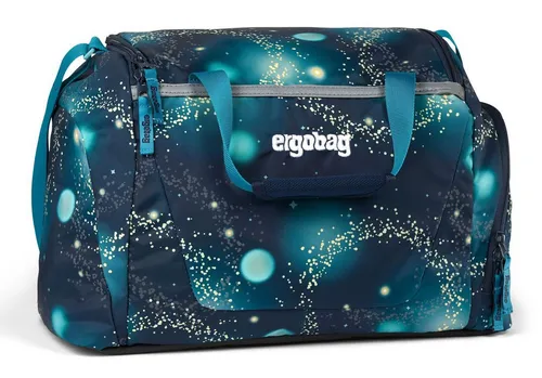 ergobag Sporttasche mit Nassfach, 20 Liter - Reisetasche mit wasserfestem Nassfach für nasse Sportkleidung oder Schuhe. Variabel tragbar mit verstellbarem Umhängegurt. Nachhaltig aus 100% recycelten PET-Flaschen gefertigt.