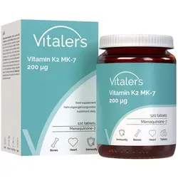Vitaler’s Vitamin K2 MK-7 FORTE 200 μg, 120 Tabletten, 4 Monate Vorrat