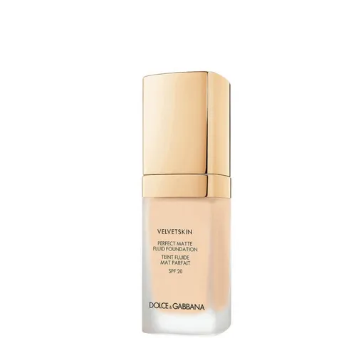 Dolce & Gabbana Velvetskin Matte Liquid Foundation SPF 20 - 30 ml - Make-up mit mattierendem Finish, schützt die Haut mit SPF 20 und sorgt für einen langanhaltenden, perfekten Teint.