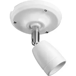 ledscom.de Deckenleuchte/Lampenfassung ELEPO, Porzellan, Stahl, weiß glänzend, 1x E27 max. 40W