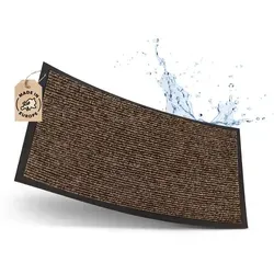 WohnDirect Schmutzfangmatte, Braun, Textil, 90x150 cm, Teppiche & Böden, Fuß & Stufenmatten, Fußmatten und Schmutzfangmatten