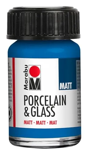 Marabu Porzellan- und Glasfarbe, 15 ml, Enzian matt