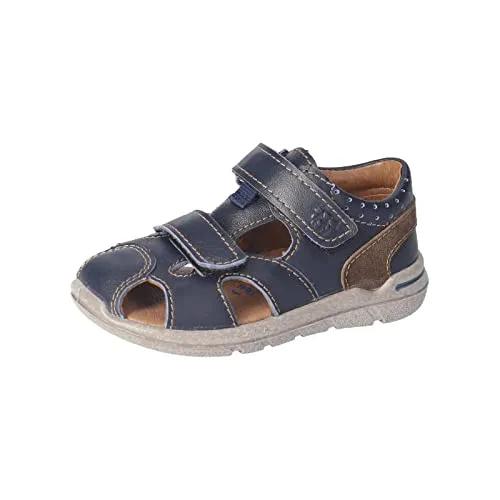 PEPINO Ricosta Mädchen und Jungen Kletthalbschuhe KASPI,Kinder Halbschuhe,WMS:Mittel,Klettverschluss,Kleinkinder,Nautic (180),21 EU
