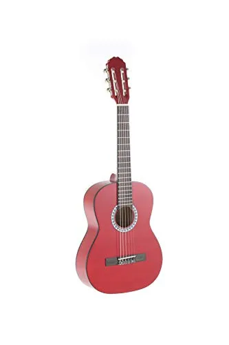GEWA Konzertgitarre, Gitarre Basic, Korpus Linde, Griffbrett Pakkaholz, verchromte Mechaniken, 1/2 rot