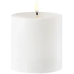 Produktbild Uyuni Outdoor LED Stumpenkerze 8,4 x 10cm weiß