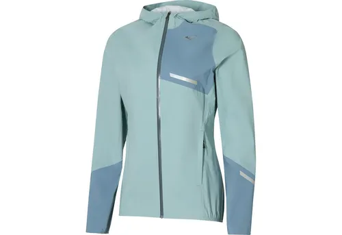 Mizuno Trail Waterproof 20K Jacke Damen | J2GEC202-04, Größe:L - Blau - Leichte und bequeme Damenjacke für aktive Outdoor-Aktivitäten. Sie bietet optimalen Schutz bei Regen, ist wasserabweisend und sorgt für maximale Bewegungsfreiheit dank des ergonomischen Designs.