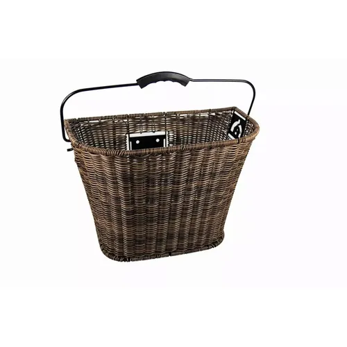 FISCHER 86489 Korb für Lenker Retro, Braun in braun von Fischer