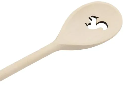 PEEWIT Holzlöffel Küchenlöffel 30 Zentimeter Küchenkocher Eichhörnchen