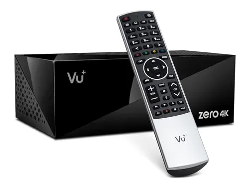 VU+ Zero 4K BT Kabel-Receiver mit Bluetooth-Fernbedienung - Kabel-Receiver für UHD-Fernsehen, ausgestattet mit Bluetooth-Fernbedienung und zukunftssicherem DVB-C/T2 Tuner für besten Empfang.