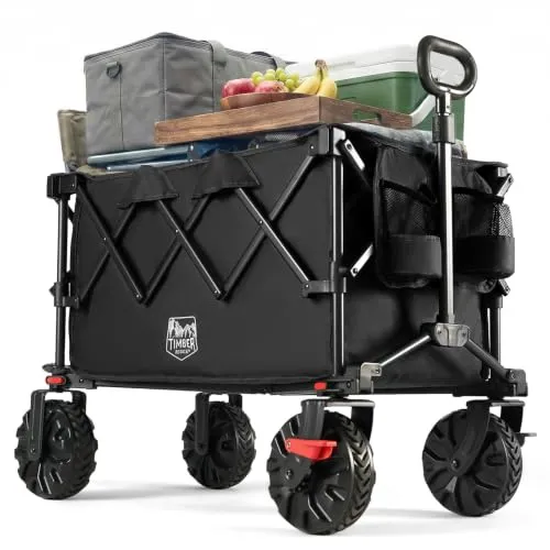 TIMBER RIDGE XXL Bollerwagen Faltbar 250L mit Bremsen von TIMBER RIDGE