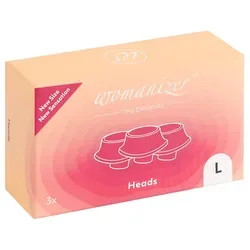 Ersatzkappen Heads, 3 Stück – Womanizer Für Womanizer Premium, Eco, Liberty, Classic und Starlet 2 Größe L