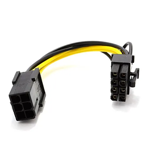 PCI Express PCIe 6 Polig Zum 8 Polig Grafikkarte Karte Strom Adapter Kabel 10 cm