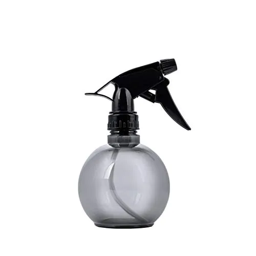 PONIK'S PROFESSIONAL - Friseur Sprühflasche Kugel – Wassersprühflasche Wassersprüher Friseurbedarf Wasserzerstäuber – Schwarz, 300 ml