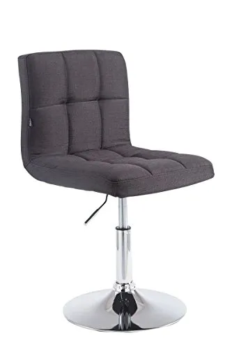 CLP Palma Lounger V2 Stoff schwarz - Bequemer Design Lounge Chair - Bürostühle mit höhenverstellbarem, drehbarem Design und exklusivem 100% Polyester Bezug für einfachen Komfort und Pflege.