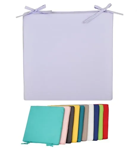 Coen Bakker Jack Outdoor Stuhlkissen 40x40cm Lounge Kissen Wasserfest Sitzkissen Garten Lotus Effekt, Farbe:Flieder