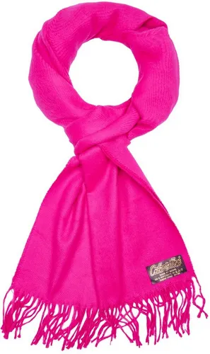 BRUBAKER Schal Cashmirillo Kuschelschal 30/40 x 180 cm Lang Leicht Warm Kuschelig, (Uni-Farben, 1-St. Herbst und Winterschal), Stola Tuch Schal mit Fransen für Damen und Herren