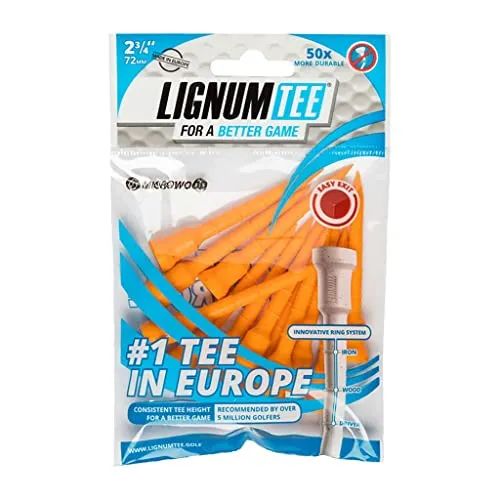 Longridge Golf-Tees mit Holzringsystem (12 Stück)
