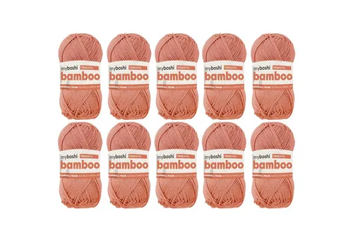 myboshi Bamboo Garn, 50g, 125m, Orange (Terracotta) - Strapazierfähiges Häkeln & Stricken - Entdecke unser myboshi Bamboo Garn: eine hochwertige Mischung aus 60% Viskose und 40% Baumwolle. Ideal für kreative Projekte wie Amigurumi und leichte Bekleidung. Waschbar bis 40 Grad und in 20 leuchtenden Farben erhältlich.