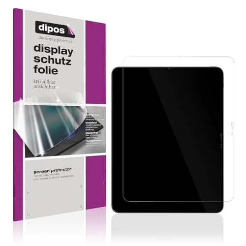 dipos I 2x Schutzfolie klar passend für Apple iPad Pro M5 11 Zoll Folie Displayschutzfolie, Ultra-Dünn, Case-Friendly, Fingerprint-Kompatibel