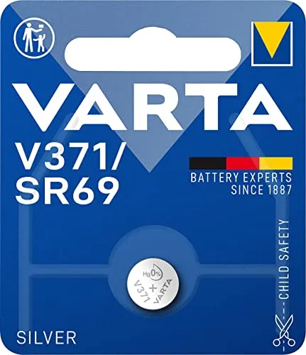 Produktbild Varta Knopfzelle V 371 / SR69, 1,55 V, 30 mAh, quecksilberfrei