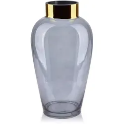 Mondex Vase, Grau, Glas, 33 cm, Dekoration, Vasen, Glasvasen