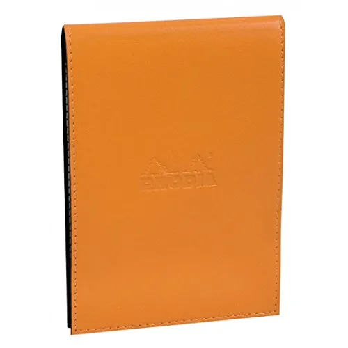 Rhodia 118138C Notizblock Nummer 13 mit Schutzhülle, kariert, 80 Blatt orange