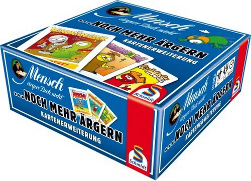 Schmidt Spiele Spiel Mensch ärgere dich nicht noch mehr ärgern blau Kartenerweiterung