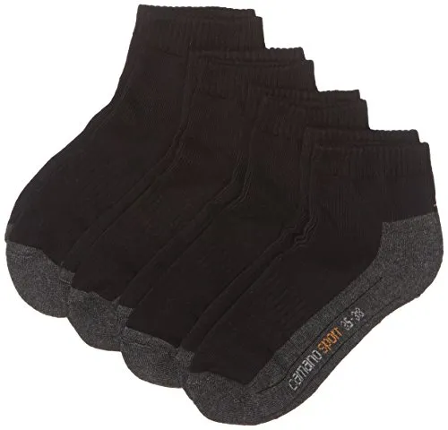 camano 4er-Set: Socken in Schwarz, Größe 35-38, Damen von Camano