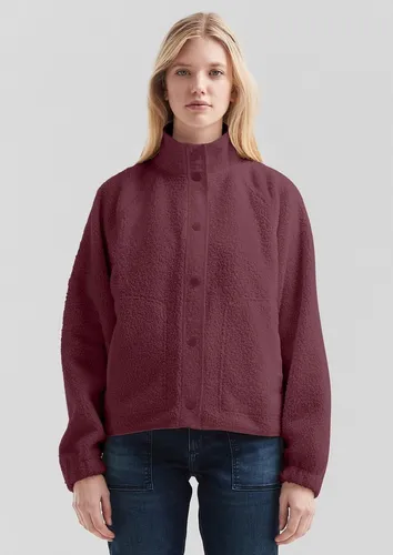 QS Sweatshirt Sweatshirt Weiche Teddyfleece-Jacke mit Druckknöpfen