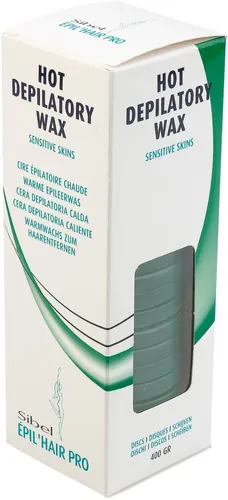 Produktbild Sibel Èpilhair pro Wieder Verwendbares Heißwachs Scheiben Maxi PRO Grün 400 gr
