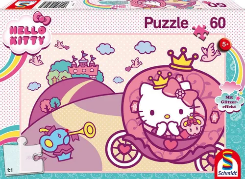 Schmidt Spiele Puzzle Prinzessin Kitty, 60 Puzzleteile