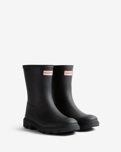 HUNTER Herren Kurze Gummistiefel Downpour, Schwarz, 45/46 EU - Herren-Stiefel, wasserdicht und perfekt für regnerische Tage im Freien
